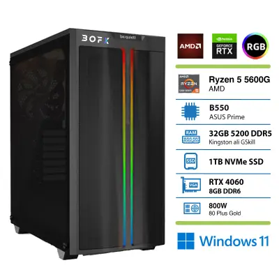 BOFX CENTAURI 2 R5-5600G 32GB 1TB RTX4060 W11 HOME namizni računalnik