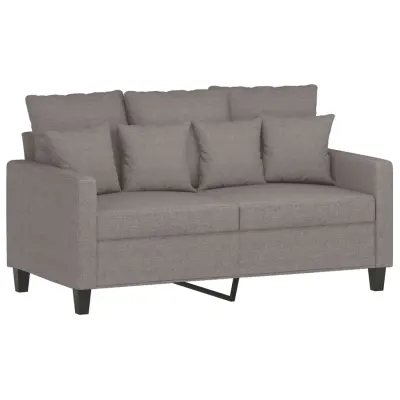 vidaXL Dvosed taupe 120 cm blago