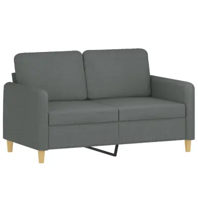 vidaXL Dvosed temno siv 120 cm blago
