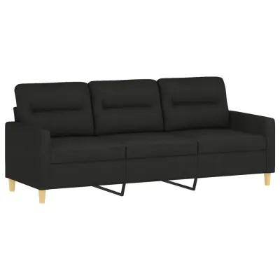 vidaXL Trosed črn 180 cm blago