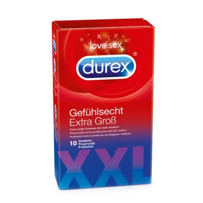 Kondomi "Durex XXL" - 10 kosov (R410152)