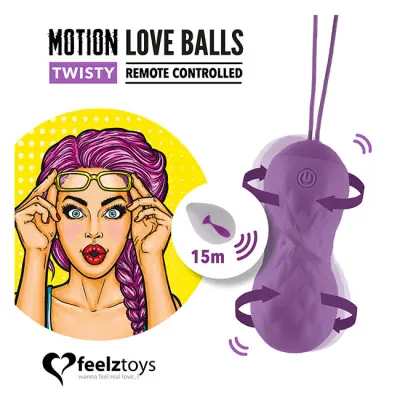 Vibro kroglice "Motion Love Balls - Twisty" (R28190)