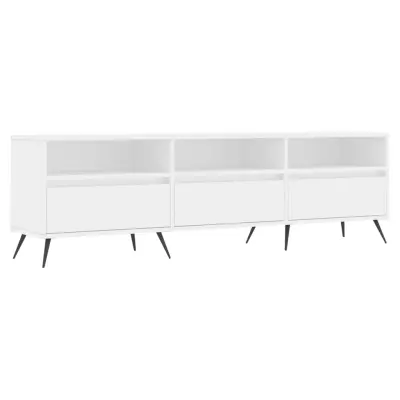 vidaXL TV omarica bela 150x30x44,5 cm inženirski les