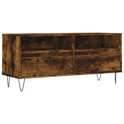 vidaXL TV omarica dimljeni hrast 100x34,5x44,5 cm inženirski les