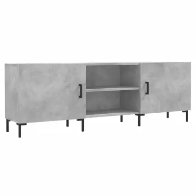 vidaXL TV omarica betonsko siva 150x30x50 cm inženirski les