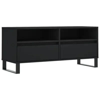 vidaXL TV omarica črna 100x34,5x44,5 cm konstruiran les