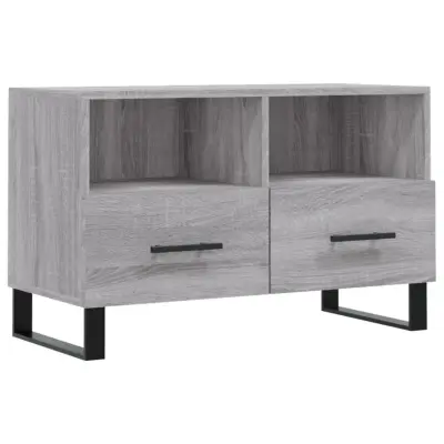 vidaXL TV omarica siva sonoma 80x36x50 cm inženirski les