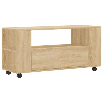 vidaXL TV omarica sonoma hrast 102x34,5x43 cm inženirski les