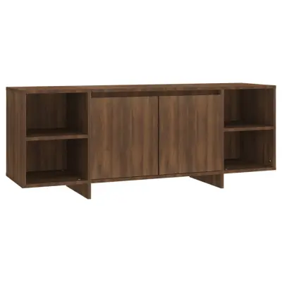vidaXL TV omarica rjavi hrast 130x35x50 cm iverna plošča
