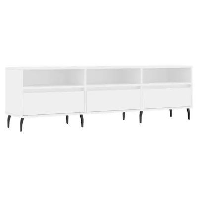 vidaXL TV omarica bela 150x30x44,5 cm inženirski les