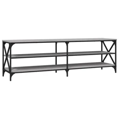 vidaXL TV omarica siva sonoma 160x40x50 cm inženirski les
