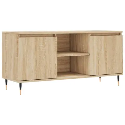 vidaXL TV omarica sonoma hrast 104x35x50 cm inženirski les