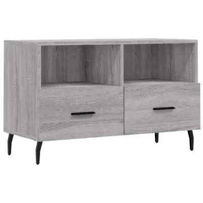vidaXL TV omarica siva sonoma 80x36x50 cm inženirski les