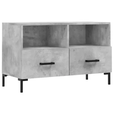 vidaXL TV omarica betonsko siva 80x36x50 cm inženirski les