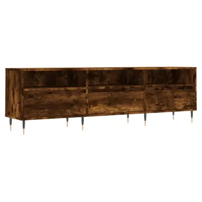 vidaXL TV omarica dimljeni hrast 150x30x44,5 cm inženirski les