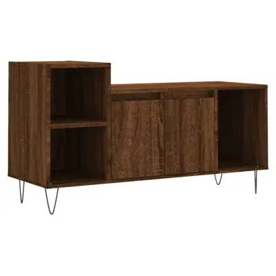 vidaXL TV omarica rjav hrast 100x35x55 cm inženirski les
