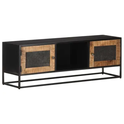 vidaXL TV omarica 120x30x40 cm robusten mangov les