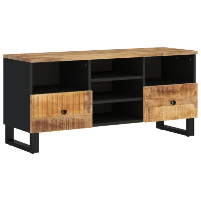vidaXL TV omarica 100x33x46 cm trden mangov les in inženirski les