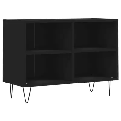 vidaXL TV omarica črna 69,5x30x50 cm inženirski les