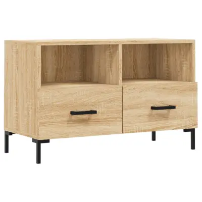 vidaXL TV omarica sonoma hrast 80x36x50 cm inženirski les