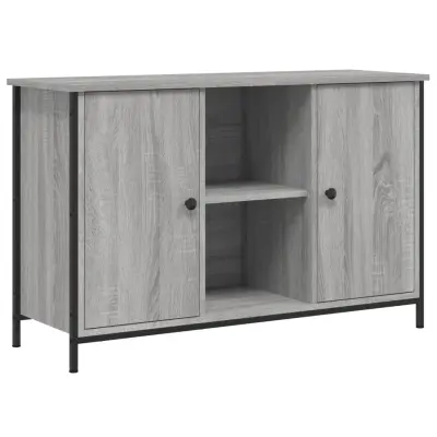 vidaXL TV omarica siva sonoma 100x35x65 cm inženirski les