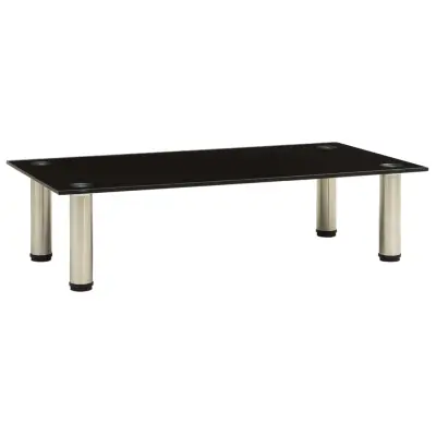 vidaXL TV stojalo črno 60x35x17 cm kaljeno steklo
