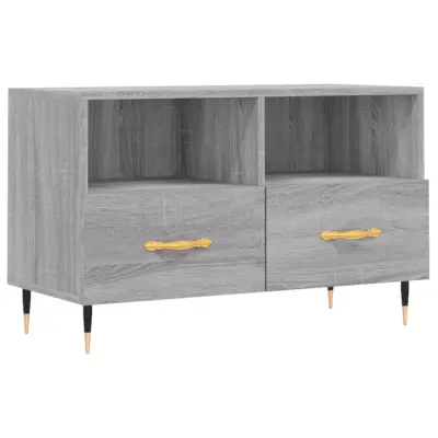 vidaXL TV omarica siva sonoma 80x36x50 cm inženirski les