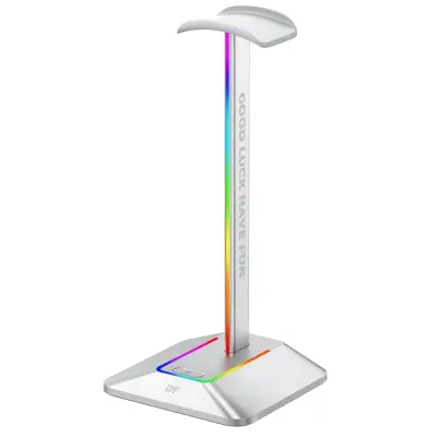 FragON Watchtower 2U RGB - držalo za slušalke (srebrno)