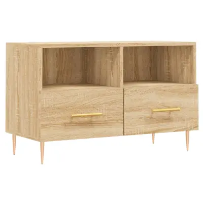 vidaXL TV omarica sonoma hrast 80x36x50 cm inženirski les