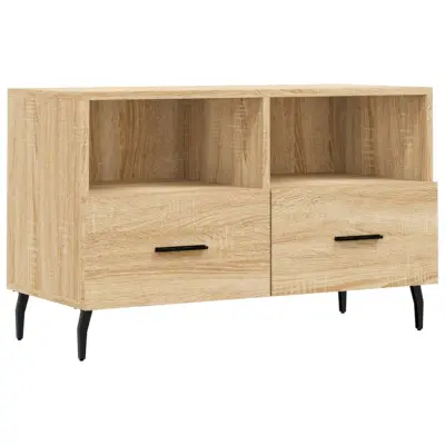 vidaXL TV omarica sonoma hrast 80x36x50 cm inženirski les