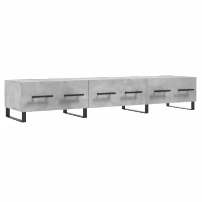 vidaXL TV omarica betonsko siva 150x36x30 cm inženirski les