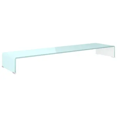 vidaXL Stojalo za TV / ekran stekleno zeleno 120x30x13 cm