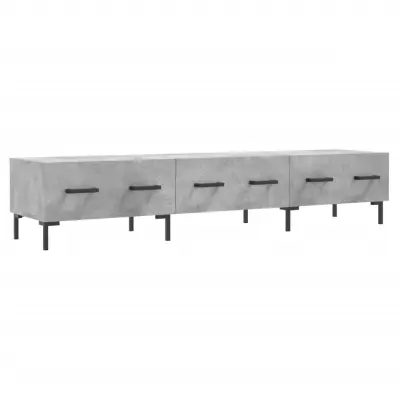 vidaXL TV omarica betonsko siva 150x36x30 cm inženirski les