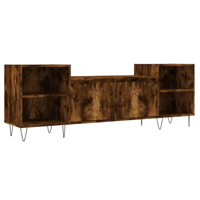vidaXL TV omarica dimljen hrast 160x35x55 cm inženirski les