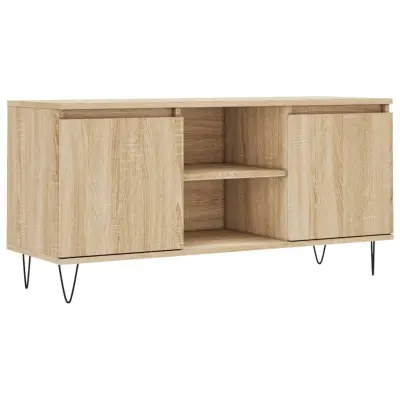 vidaXL TV omarica sonoma hrast 104x35x50 cm inženirski les