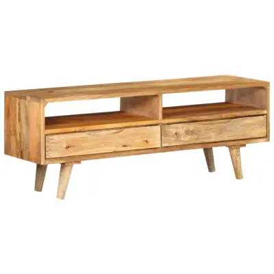 vidaXL TV omarica 110x30x41 cm trden mangov les