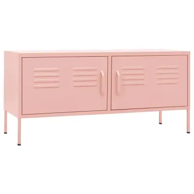vidaXL TV omarica roza 105x35x50 cm jeklo