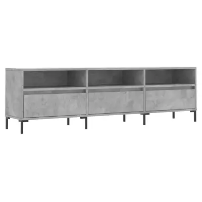 vidaXL TV omarica betonsko siva 150x30x44,5 cm inženirski les