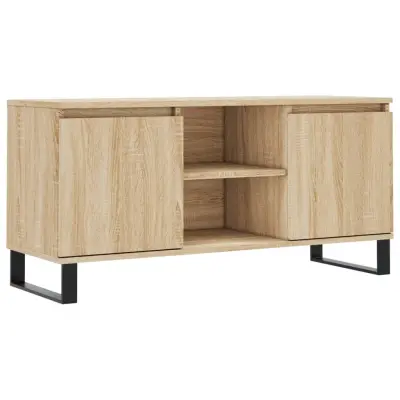 vidaXL TV omarica sonoma hrast 104x35x50 cm inženirski les