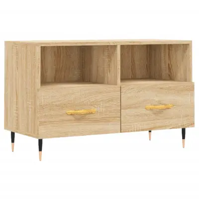 vidaXL TV omarica sonoma hrast 80x36x50 cm inženirski les
