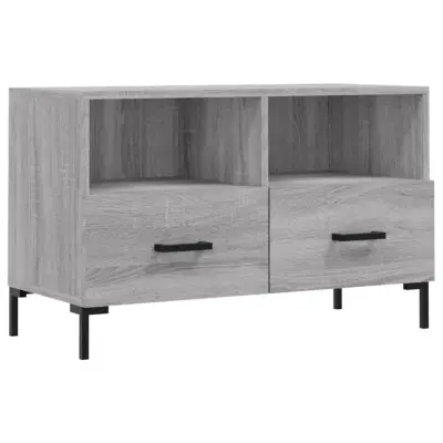 vidaXL TV omarica siva sonoma 80x36x50 cm inženirski les
