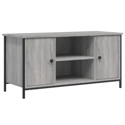 vidaXL TV omarica siva sonoma 100x40x50 cm inženirski les