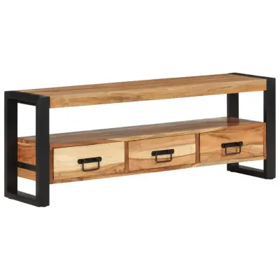 vidaXL TV omarica 120x30x45 cm trden akacijev les