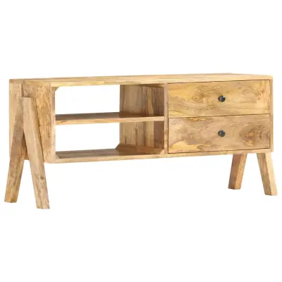 vidaXL TV omarica 97x35x47 cm trden mangov les