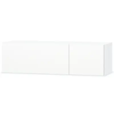 vidaXL TV omarica inženirski les 120x40x34 cm visok sijaj bela
