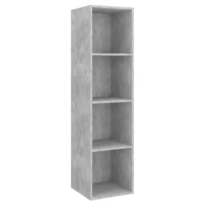vidaXL Stenska TV omarica betonsko siva 37x37x142,5 cm iverna plošča