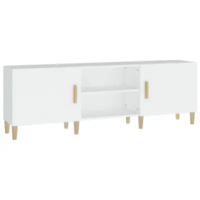 vidaXL TV omarica bela 150x30x50 cm konstruiran les