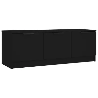 vidaXL TV omarica črna 102x35x36,5 cm inženirski les