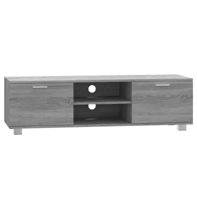 vidaXL TV omarica siva sonoma 140x40,5x35 cm inženirski les