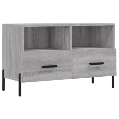 vidaXL TV omarica siva sonoma 80x36x50 cm inženirski les